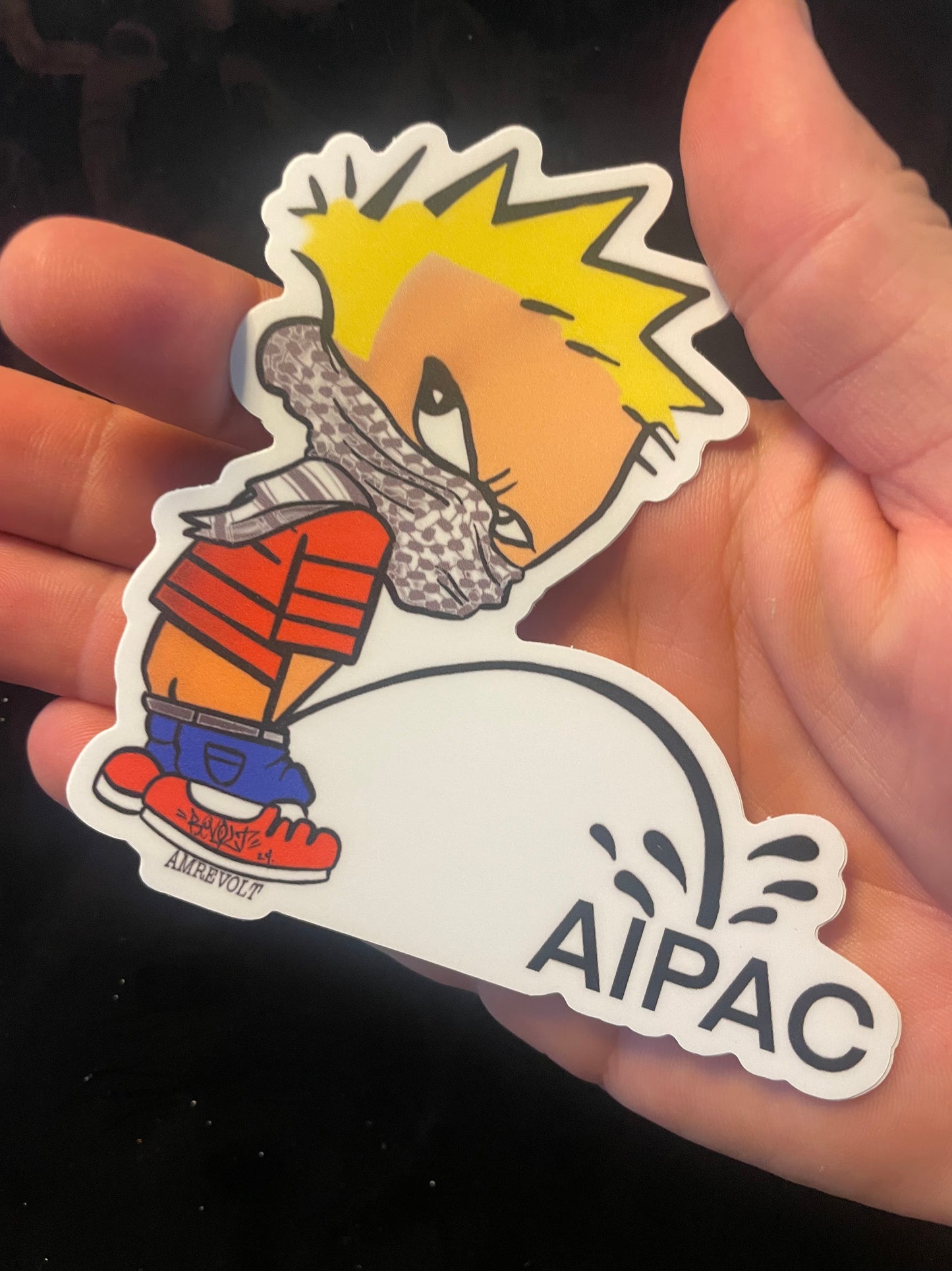 Calvin loves aipac