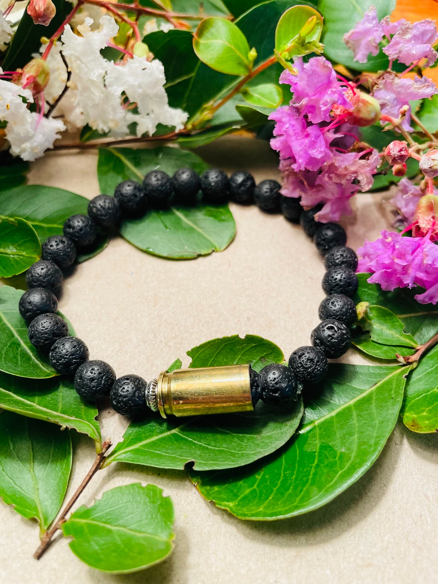 9mm Lava Mala Bracelet